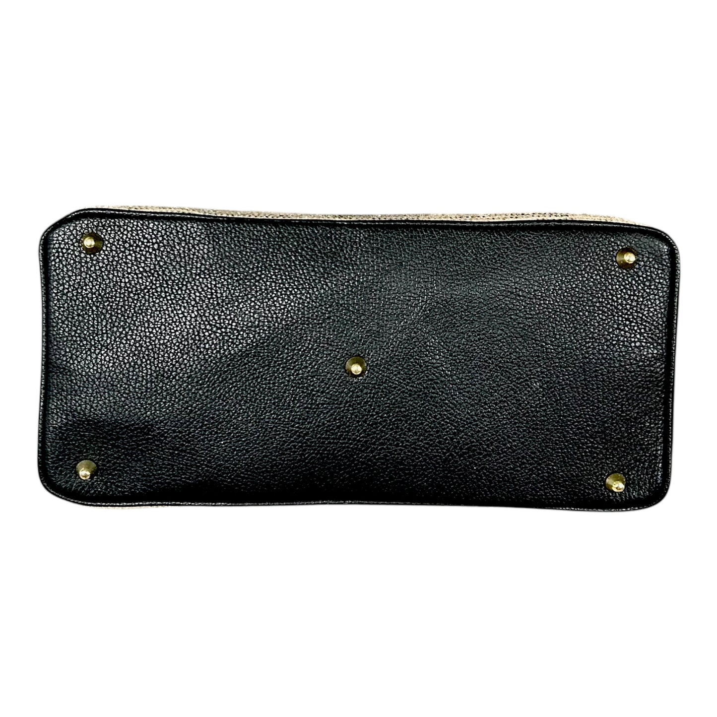 Borsa in pelle e paglia